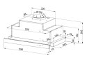Okap teleskopowy MAAN Corona Bis 60 cm | LED | czarny
