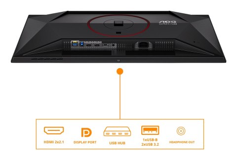 AOC G4 Q27G4SDR monitor komputerowy 67,3 cm (26.5") 2560 x 1440 px Quad HD QD-OLED Czarny, Czerwony