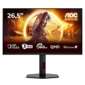 AOC G4 Q27G4SDR monitor komputerowy 67,3 cm (26.5") 2560 x 1440 px Quad HD QD-OLED Czarny, Czerwony