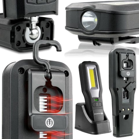Ładowalna latarka warsztatowa LED everActive WL-600R