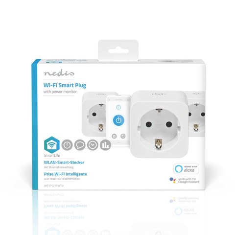 Nedis WIFIP121FWT3 inteligentny korek 3680 W Dom Biały