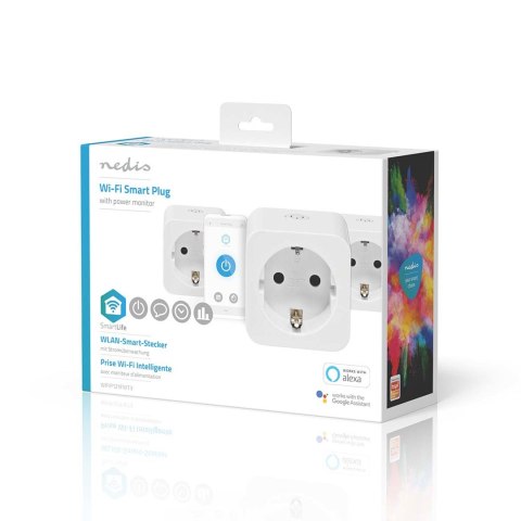Nedis WIFIP121FWT3 inteligentny korek 3680 W Dom Biały