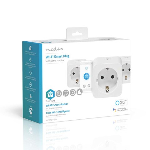 Nedis WIFIP121FWT3 inteligentny korek 3680 W Dom Biały