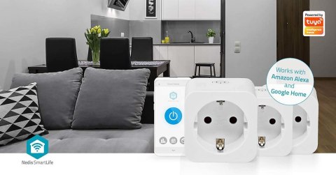 Nedis WIFIP121FWT3 inteligentny korek 3680 W Dom Biały