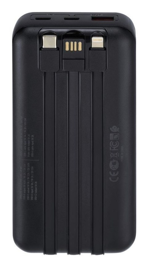 Rivacase VA2221 bank mocy Litowo-polimerowy (LiPo) 20000 mAh Czarny