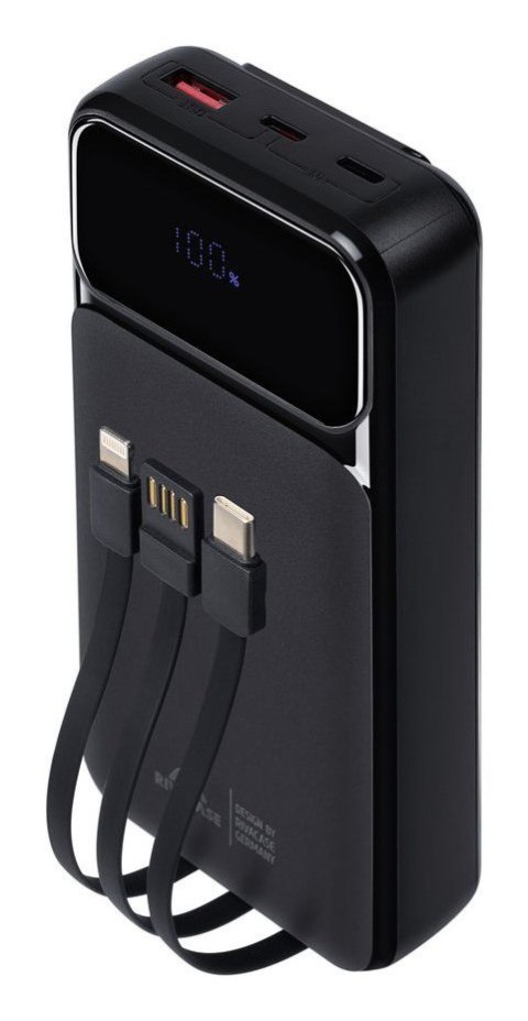 Rivacase VA2221 bank mocy Litowo-polimerowy (LiPo) 20000 mAh Czarny