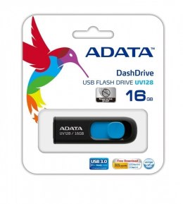 ADATA UV128 16 GB, USB 3.0, Black/Blue