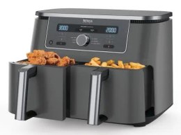 Ninja DZ400EU frytkownica Podwójny 9,5 l Autonomiczny 2470 W Frytkownica na gorące powietrze Szary
