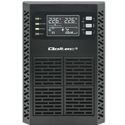 Qoltec Zasilacz awaryjny UPS 1kVA 1000W Power Factor 1.0 LCD EPO USB On-line