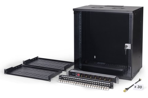 Digitus Zestaw sieciowy SOHO Pro, 483 mm (19") - 12U, 540 x 400 mm (szer. x gł.)