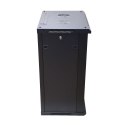 Extralink Szafa rack 15U 600x600 Czarna montowana na ścianie
