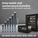 Extralink Szafa rack 15U 600x600 Czarna montowana na ścianie