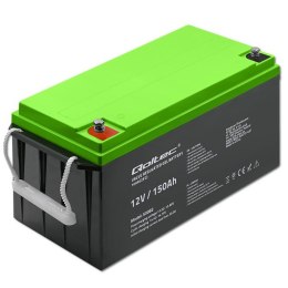 Qoltec Akumulator żelowy | 12V | 150Ah | GEL | 41.8kg
