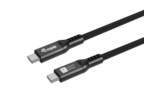 Equip 128441 kabel USB USB4 Gen 4x2 1,2 m USB C 80 Gbit/s 240 W Czarny