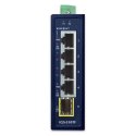 PLANET IGS-510TF łącza sieciowe Nie zarządzany Gigabit Ethernet (10/100/1000) Niebieski