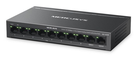 Mercusys MS110CP Przelacznik sieciowy Obsługa PoE Czarny