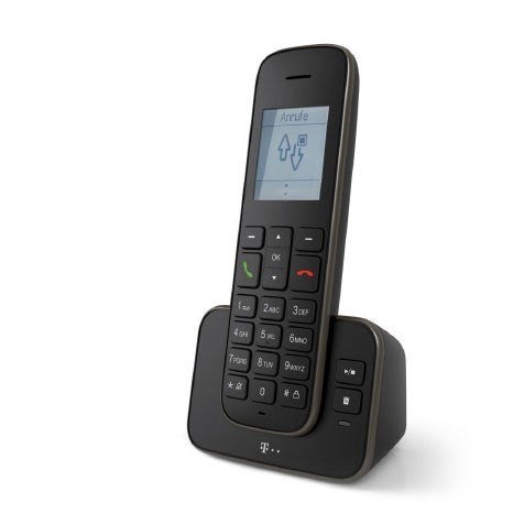 Telekom Sinus PA 207 Plus 1 Telefon analogowy/DECT Nazwa i identyfikacja dzwoniącego Czarny