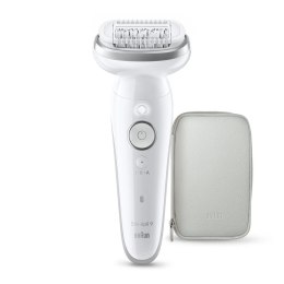 Depilator Braun Silk-épil 9 SES9-000, do depilacji na mokro i na sucho, biały/srebrny