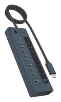 ICY BOX IB-HUB1450-C31 10000 Mbit/s Antracyt