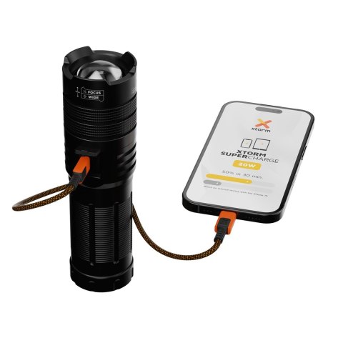 PowerBank Xtorm Flashlight 10500mAh 38,85Wh 20W Latarka - czarny