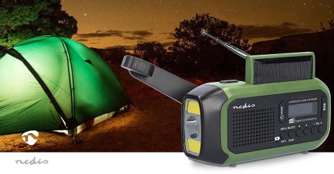 Nedis RDDBCR2000GN radio Przenośny Cyfrowy Czarny, Zielony