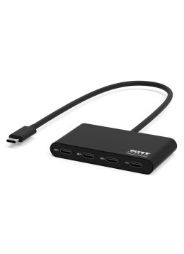 Port Designs 900147 huby i koncentratory USB Type-C 5000 Mbit/s Czarny