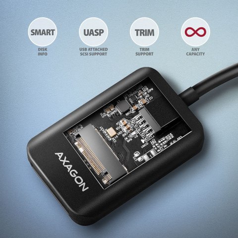 AXAGON ADM2-CM Adapter USB3.2 Gen 2 M.2
