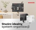 Activejet Organizer na biurko APB-002W. Obrotowa tablica perforowana. Kolor szaro biały.