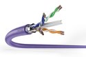 Digitus Kabel instalacyjny kat.6, F/UTP, Dca, AWG 23/1, LSOH, 500m, fioletowy, szpula