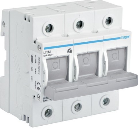 Rozłącznik bezpiecznikowy 63A 3P D02 4.5M 400V AC