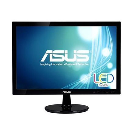 Asus VS197DE 18.5 ", TN, 1366 x 768 pixels, 16:9, 5 ms, 200 cd/m², Black, D-Sub