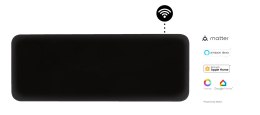 Niewidoczny, inteligentny grzejnik WiFi marki Mill | PA1300WIFI4B | Grzejnik panelowy | 1300 W | Przeznaczony do pomieszczeń o p