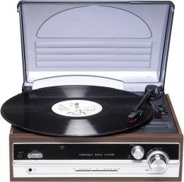 Gramofon retro Denver VPR-190MK2 z radiem i wbudowanymi głośnikami