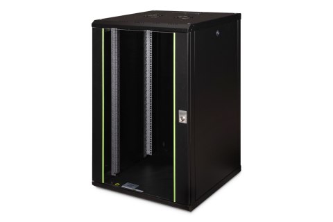 Digitus Szafa sieciowa wisząca Unique 19" 20U rack 600x600, drzwi szyba, czarny, niedzielona, złożona, 100kg