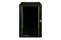 Digitus Szafa sieciowa wisząca Unique 19" 20U rack 600x600, drzwi szyba, czarny, niedzielona, złożona, 100kg