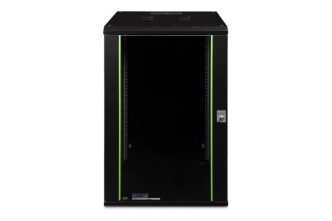 Digitus Szafa sieciowa wisząca Unique 19" 20U rack 600x600, drzwi szyba, czarny, niedzielona, złożona, 100kg