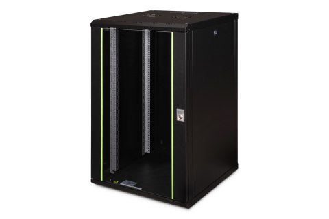 Digitus Szafa sieciowa wisząca Unique 19" 20U rack 600x600, drzwi szyba, czarny, niedzielona, złożona, 100kg