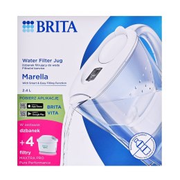 Dzbanek filtrujący Brita Marella+4 wkłady Maxtra Pro PP (2,4l; biały)