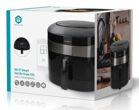 Nedis KAAF180BKW frytkownica Pojedyńczy 7,2 l Autonomiczny 1800 W Frytkownica na gorące powietrze Czarny