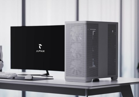 Obudowa AeroCool APNX C1-R-WT-v1 Midi Tower Biały