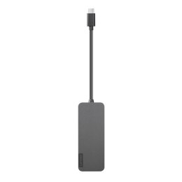 Lenovo 4X90X21427 huby i koncentratory USB 3.2 Gen 2 (3.1 Gen 2) Type-C 20000 Mbit/s Szary
