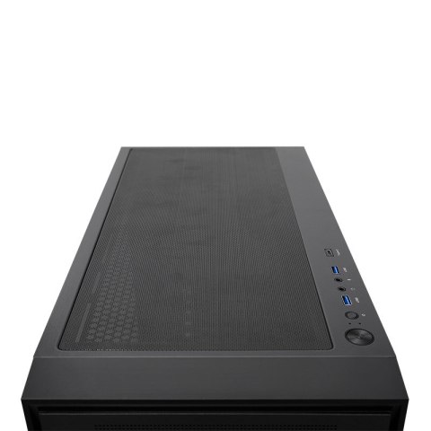 Chieftec Midi Tower GS-03B-BLK-OP, Schwarz Czarny