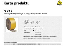 KLINGSPOR PAPIER ROLKA 115mm PS30D P 40 (50mb)
