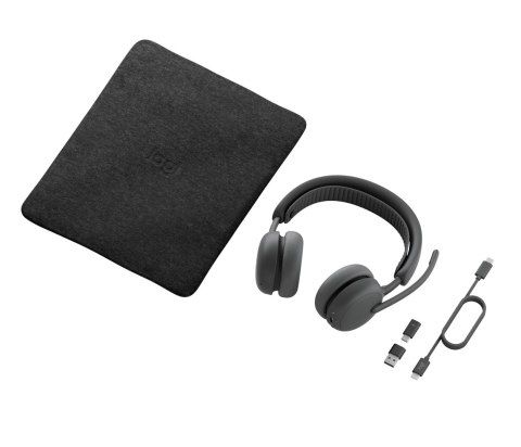 Logitech Zone Wireless 2 ES Zestaw słuchawkowy Bezprzewodowy Opaska na głowę Business/Everyday USB Type-C Bluetooth Grafitowy