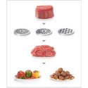 Bosch | Meat mincer | MFW68660 | Black | Throughput (kg/min) 4.3 | Kebbe, Sausage horn, Fruit press, Shredding Attachment, 4 bar