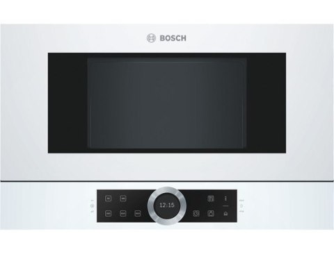 Bosch Microwave Oven BFL634GW1 21 L, Touch, 900 W, White, Built-in, Defrost function