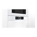 Bosch Microwave Oven BFR634GW1 21 L, Touch Control, 900 W, White, Built-In, Defrost function