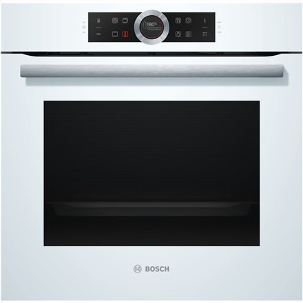 Bosch Oven HBG672BW1S Multifunction, 71 L, White, Pyrolysis, Rotary and electronic, Height 60 cm, Width 60 cm