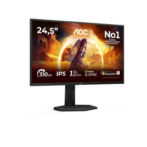 AOC G4 25G4SXU monitor komputerowy 62,2 cm (24.5") 1920 x 1080 px Full HD LED Czarny, Szary