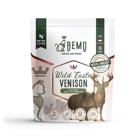 Bemo Cat Wild Taste Venison - karma sucha dla kota z dziczyzną 2,5kg